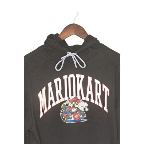 Nintendo Mario Kart Hoodie Sweat Shirt Black Adult Large Pullover Gaming‎ Retro - Picture 7 of 7